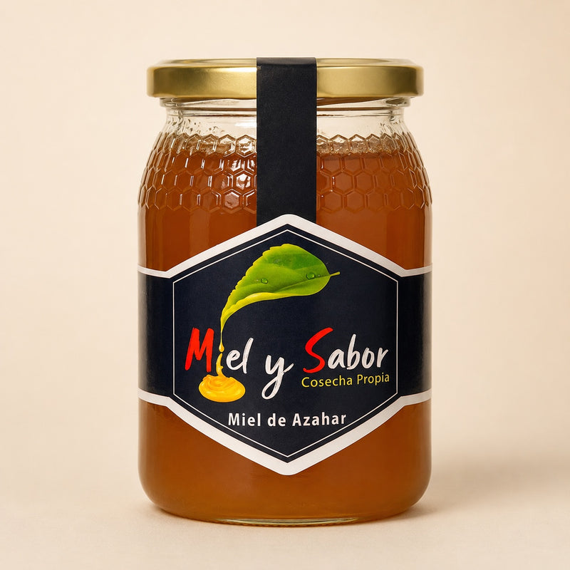 Tarro de 500 g de miel de azahar Miel y Sabor