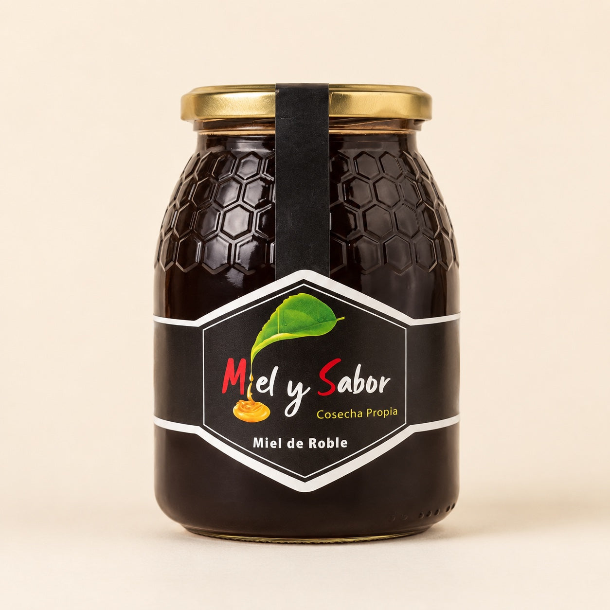 Tarro de 1 kg de miel de roble Miel y Sabor