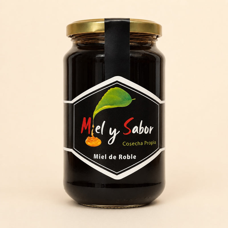 Tarro de 500 g de miel de roble Miel y Sabor