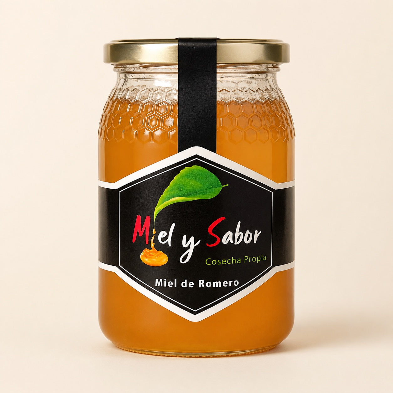 Tarro de 500 g de miel de romero Miel y Sabor