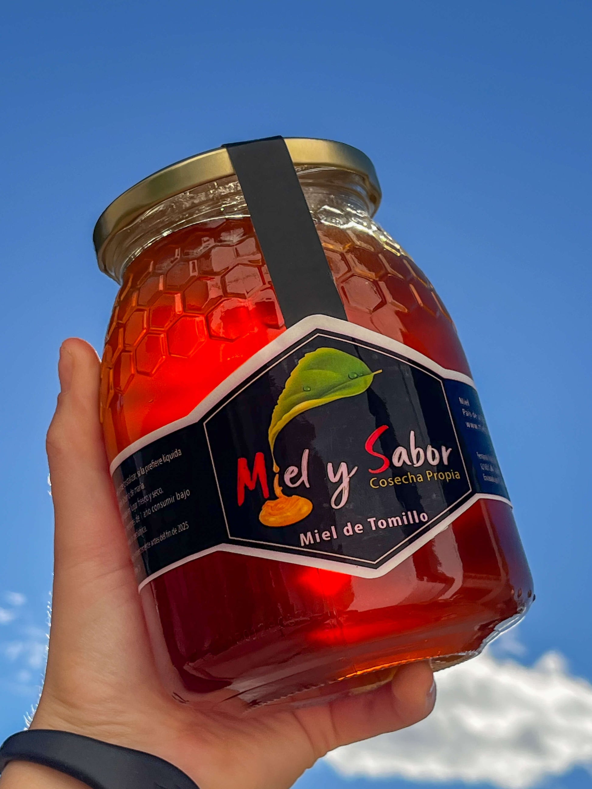 Tarro de miel de tomillo Miel y Sabor