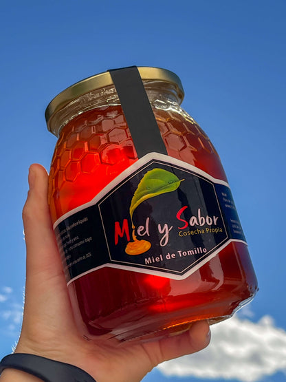 Tarro de miel de tomillo Miel y Sabor
