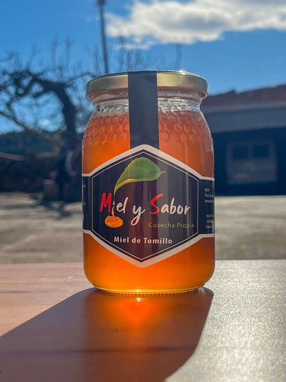 Tarro de miel de tomillo Miel y Sabor